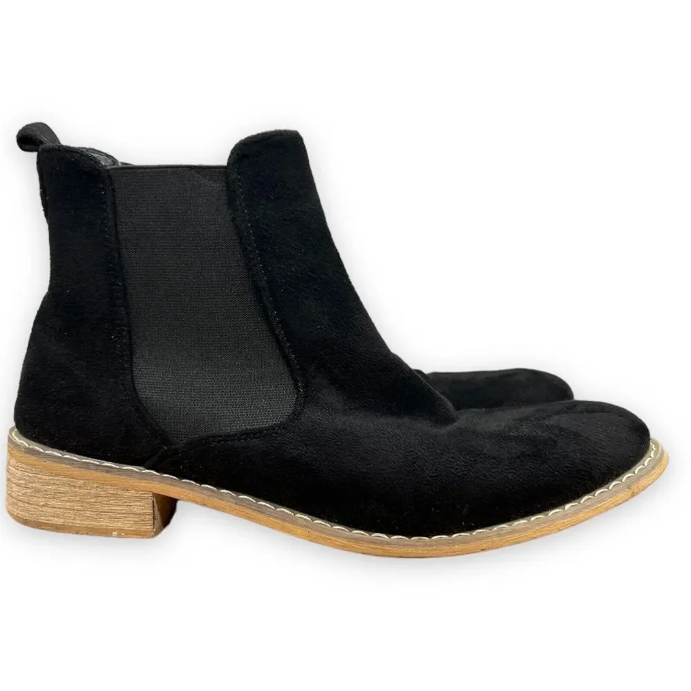 Seven7 Chelsea Boots Men‎ Size 9 Black Oakwood Chelsea Urban Chic Faux Suede